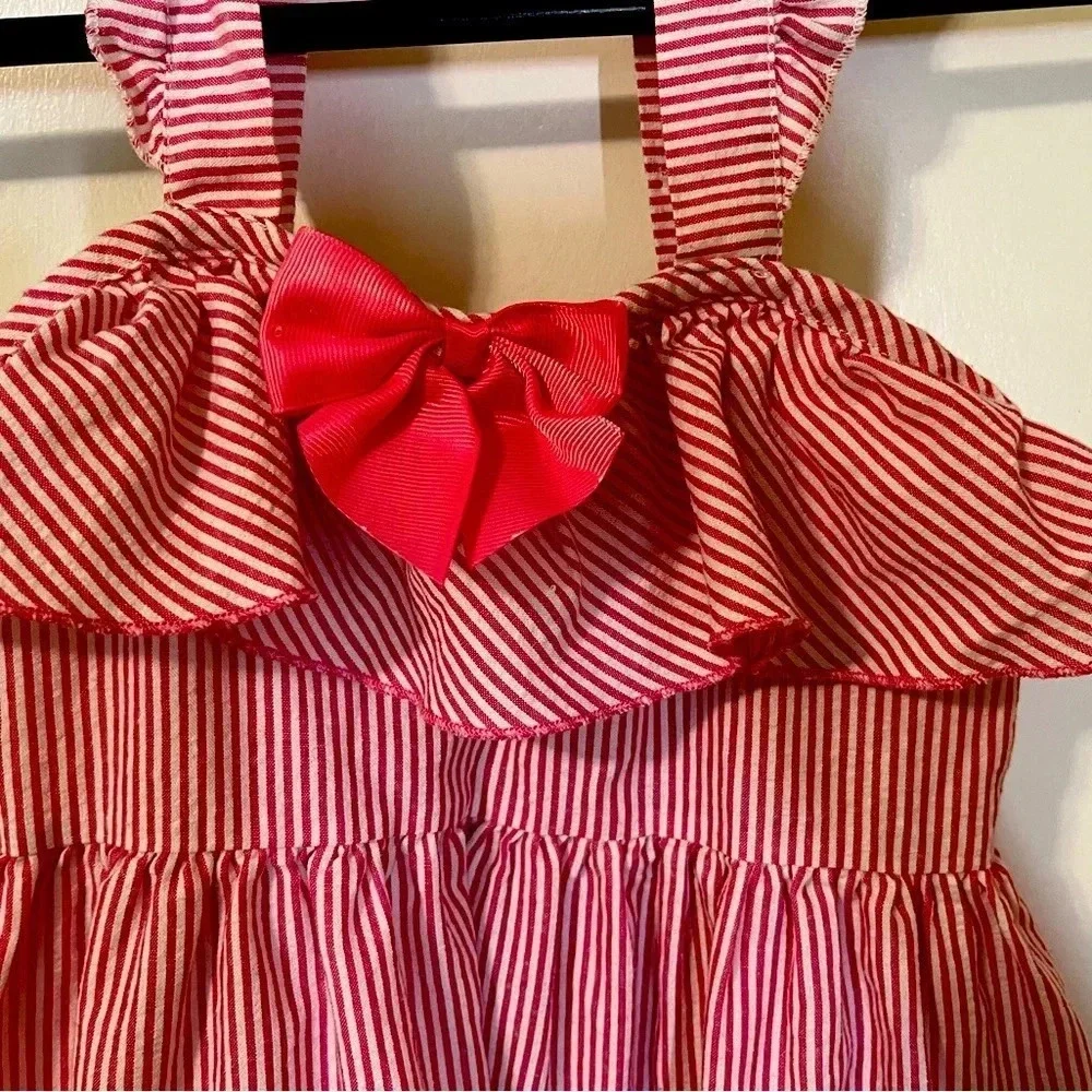 Nannett little girl sleeveless sun dress.